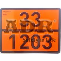 Orange Plate With Changeable Number