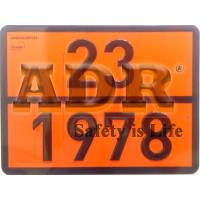 Orange Plate With Changeable Number