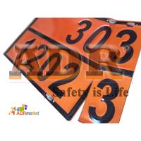 Orange Plate with Changeable Number