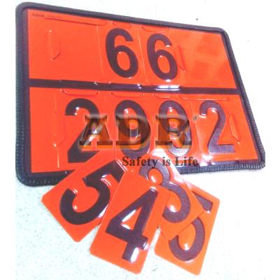 Orange Plate with Changeable Numbers