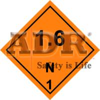 Class 1 Hazard Labels 25x25 cm