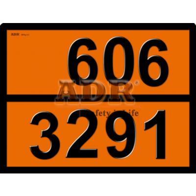 UN 606/3291 Medical Waste Plate